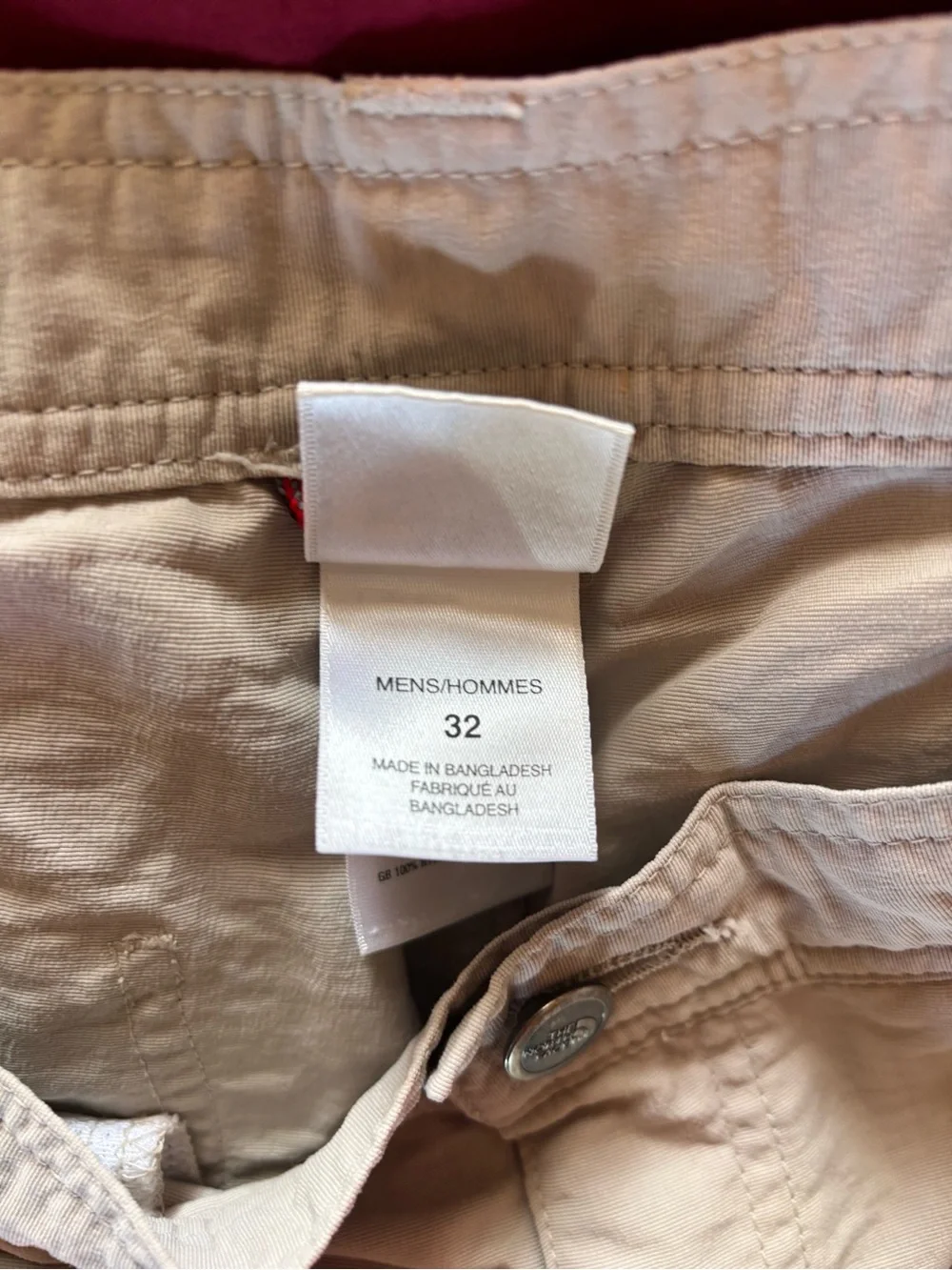 The North Face Light Gray Men's Cargo Pants with Multi Pockets